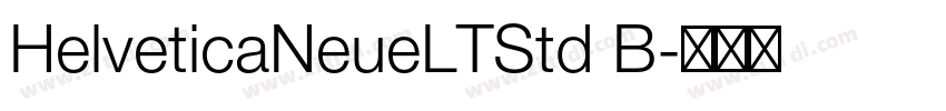 HelveticaNeueLTStd B字体转换